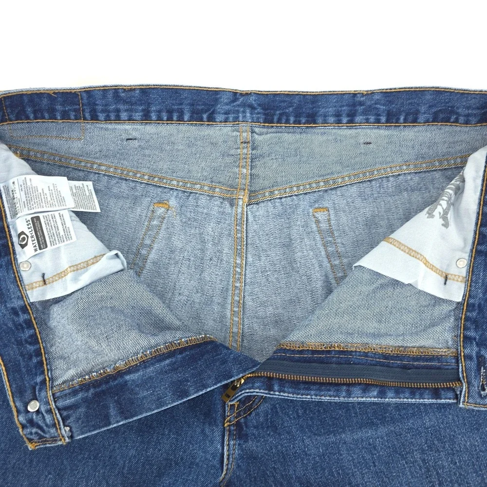 Levi's 505 Denim Jeans Mens 42x29 (44x29) Dark Wash‎ Regular Fit Straight Leg